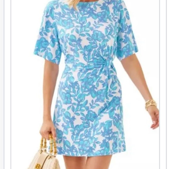 NWT Lilly Pulitzer Shaw Jacaranda Blue Mini Dress - Picture 3 of 5